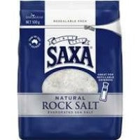 Saxa Natural Rock Salt 500g