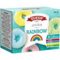 Queen Rainbow Food Colouring 4pk