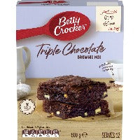 Betty Crocker Triple Choc Fudge Brownie Mix 500g