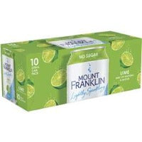 Mount Franklin Lime Flavoured Sparkling Water 375ml 10pk