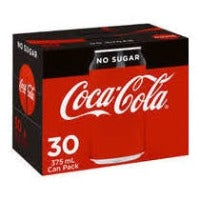 Coca Cola Cans - No Sugar 30pk