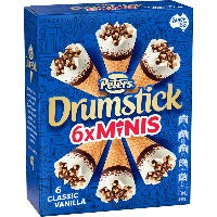 Peters Drumstick Minis Vanilla 6pk