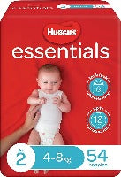 Huggies Essential Nappy Size 2 Infant 4-8kg 54pk