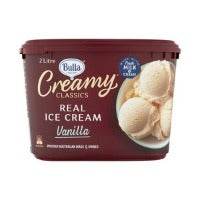 Bulla Creamy Classics Vanilla Ice Cream 2L