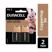 Duracell C/Top 9V Batteries 2pk