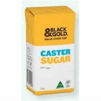 Black & Gold Caster Sugar 1kg