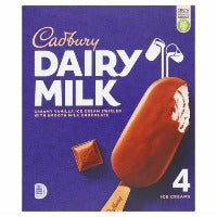 Cadbury Dairy Milk Ice Cream 4 pk 360ml