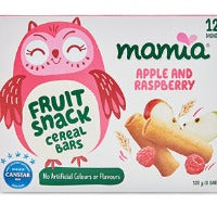 Mamia Fruit Snack Cereal Bars 8pk - 128g - Apple & Raspberry