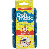 Dishmatic Micro-Soft Non Scratch Refills 3pk