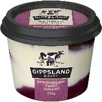 Gippsland Dairy Yoghurt 700g - Boysenberrry Twist