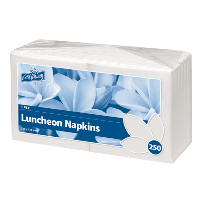 Cast Away White Napkin Lunch 1ply - 250pk