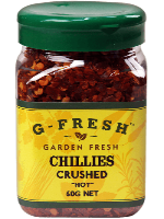 G Fresh Chillies Crushed Hot 60g