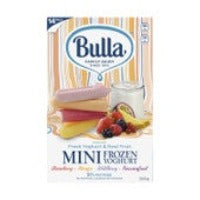 Bulla Mini Frozen Yoghurts Strawberry, Mango, Wildberry & Passionfruit 14pk