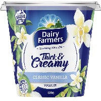 Dairy Farmers Thick & Creamy Yoghurt 600g - Vanilla