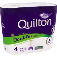 Quilton 3ply 4pk Toilet Tissue - Double Length