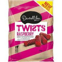 Darrell Lea Raspberry Liquorice Twists 280g