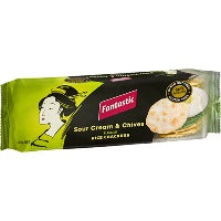 Fantastic Rice Crackers - Sour Cream & Chives 100g