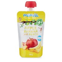 Mamia Apple Banana & Peach 120g