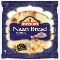 Mission Naan Garlic & Herb 4pk 240g