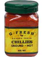 G Fresh Chillies Ground Hot 80g