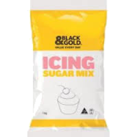 Black & Gold Icing Mixture 1kg