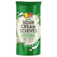 Sunrice Thin Sour Cream & Chives Rice Cakes 160g