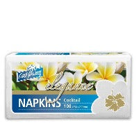 Castaway Elegance Napkins - Cocktail White 100pk