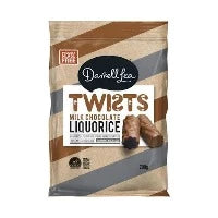 Darrell Lea Milk Chocolate Liquorice Twists 200g