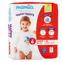 Mamia Nappy Pants Junior Size 6 - 24pk