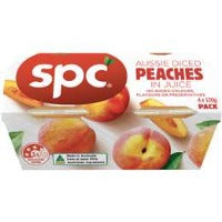 SPC Diced Peaches in Juice 4pk 120g