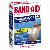 Band Aids - Tough Strips Waterproof Regular 20pk