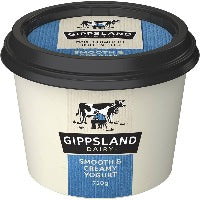 Gippsland Dairy Yoghurt 720g - Smooth & Creamy