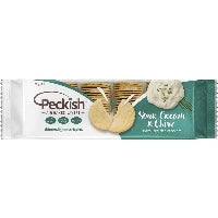 Peckish Rice Crackers - Sour Cream & Chive 90g