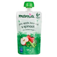 Mamia Pea Apple Broccoli and Spinach 120g